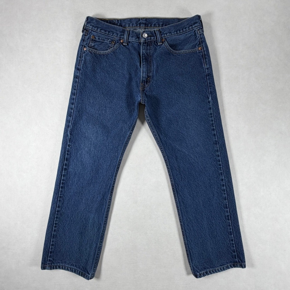 Vintage Levis 505 Jeans Mens 33x26 Regular Straight Leg Denim Medium Wash Y2K